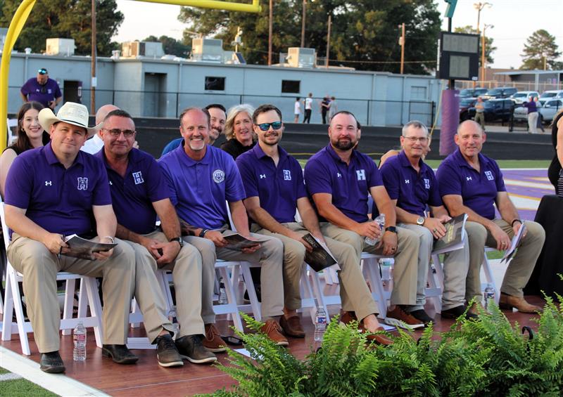Members of the Hallsville ISD School Board at the Class of 2025 Graduation!